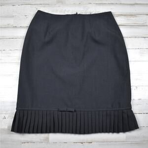 Y2K A-line Pleated Skirt Women's Fits 4 Small Dark Gray Preppy Academia Coquette